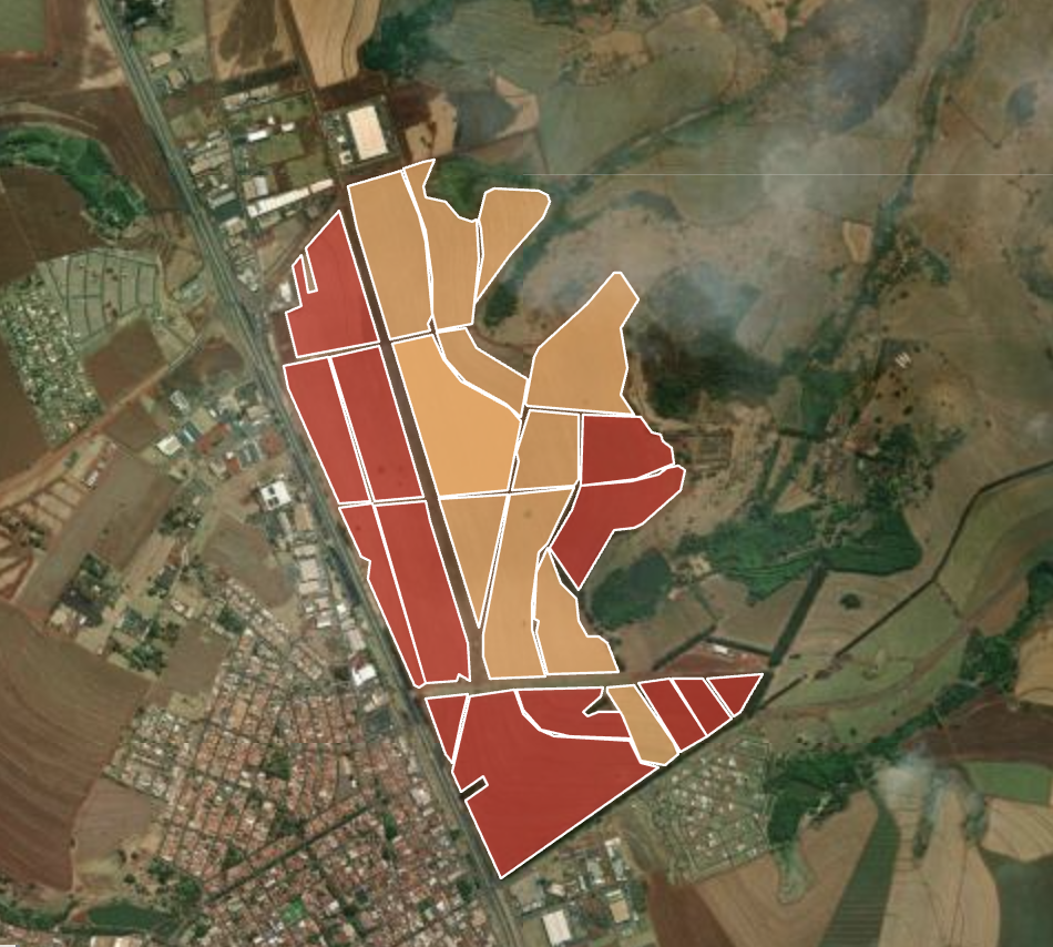 Mapa de falhas e infestação